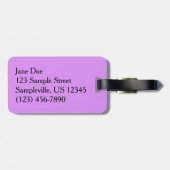 Biene auf der Blume Thistle Nature Gepäckanhänger (Rückseite horizontal)