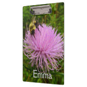 Biene auf der Blume Thistle Nature Klemmbrett (Links)