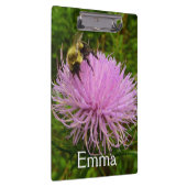 Biene auf der Blume Thistle Nature Klemmbrett (Rechts)