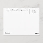 Biene auf einer Blume Postkarte (Rückseite)