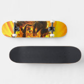 Biene auf einer Blume Skateboard (Horizontal)