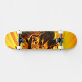 Biene auf einer Blume Skateboard (Horizontal)