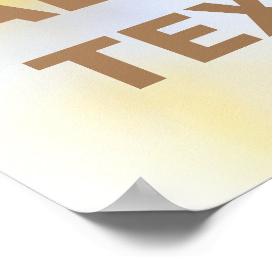 Biene auf einer Kirsche-Blume Poster (Ecke)