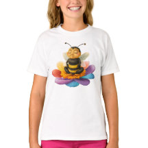 Biene auf einer lebendigen Blume und Yoga