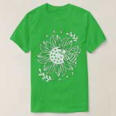 Biene auf einer Sonnenblume 76 T-Shirt (Design vorne)