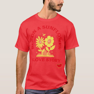 Biene auf einer Sonnenblume eine Liebe mit wunders T-Shirt