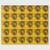 Biene auf einer Sonnenblume Geschenkpapier (Flach)