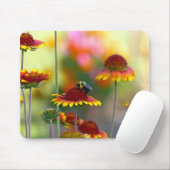 Biene auf Gaillardia Mousepad (Mit Mouse)