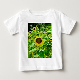 Biene auf gelber Sonnenblume Baby T-shirt