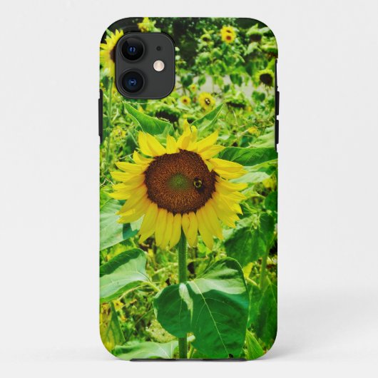 Biene auf gelber Sonnenblume Case-Mate iPhone Hülle (Rückseite)