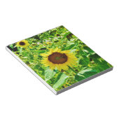 Biene auf gelber Sonnenblume Notizblock (angewinkelt)