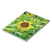 Biene auf gelber Sonnenblume Notizblock (Rotiert)