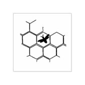 Biene auf Honeycomb Rubber-Briefmarke Gummistempel (Prägung)
