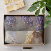 Biene auf Honig Comb mit Lavender Blume Decoupage Seidenpapier (Geschenk)