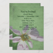 Biene auf Kosmos Blume Nature Party Einladung (Vorne/Hinten)
