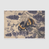 Biene auf Lavendel 1 Dekoupage Paper Seidenpapier (Vorderseite)