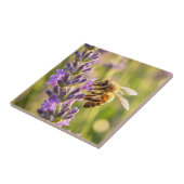 Biene auf Lavendel Fliese (Seite)