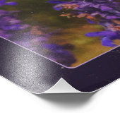 Biene auf Lavendel Fotodruck (Ecke)