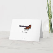 Biene auf Lavender Summer Floral Karte (Rückseite)