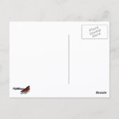 Biene auf Lavender Summer Floral Postkarte (Rückseite)