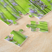 Biene auf Lavender Summer Floral Puzzle (Seite)