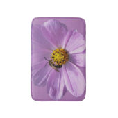 Biene auf lila Blume Badematte (Vorderseite Vertikal)