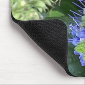 Biene auf Lila Blume Maus Pad Mousepad (Ecke)