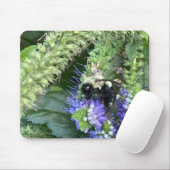 Biene auf Lila Blume Maus Pad Mousepad (Mit Mouse)
