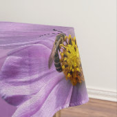 Biene auf lila Blume Tischdecke (Beispiel)