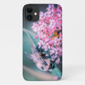 Biene auf rosa Blüte Case-Mate iPhone Hülle (Rückseite)