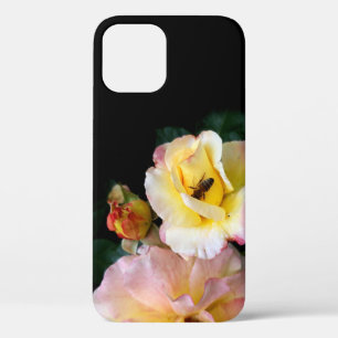 Biene auf rosa Gelben Rosen Blume Case-Mate iPhone Hülle