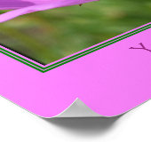 Biene auf rosa Kosmos Blume kreieren Sie Ihre eige Poster (Ecke)