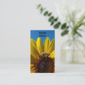 Biene auf Sonnenblume-Foto-Geschäftskarte Visitenkarte (Stehend Vorderseite)