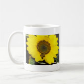 Biene auf Sonnenblume Kaffeetasse (Links)