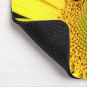 Biene auf Sonnenblume Nah-up-Foto Mousepad (Ecke)