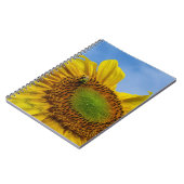 Biene auf Sonnenblume Notizblock (Linke Seite)