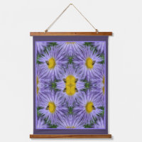 Biene auf violetten Blumen Natur Abstrakt
