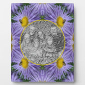 Biene auf violetten Blumen Natur hinzufügen Ihr Fo Fotoplatte (Vorderseite)