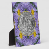 Biene auf violetten Blumen Natur hinzufügen Ihr Fo Fotoplatte (Seite)