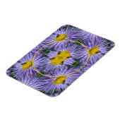 Biene auf violetten Blumen Naturrahmen hinzufügen  Magnet (Linke Seite)