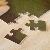 Biene auf Wildblume Blume Riesenpuzzle Puzzle (Seite)