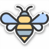 Biene Aufkleber (Vorderseite)