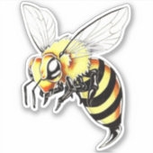 Biene Aufkleber (Vorderseite)