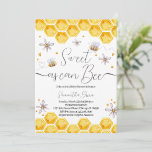Biene Baby Shower Einladung