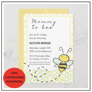 Biene Baby Shower Einladungen geschlechtsneutral g