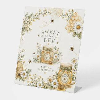 Biene Baby Shower Süß wie eine Biene Geschlechtsne Sockelschild