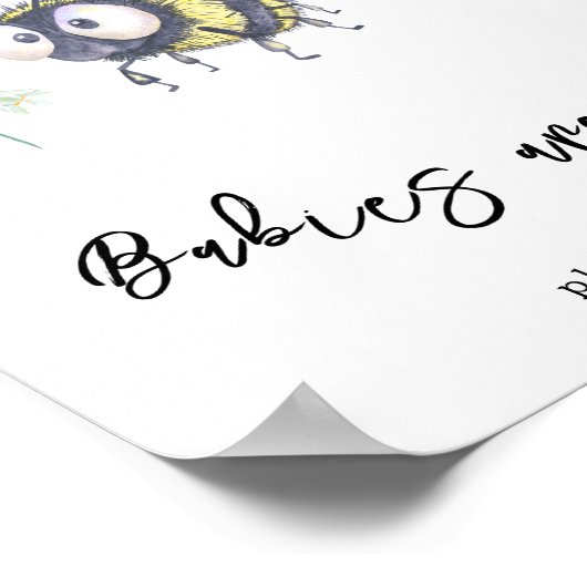 Biene - Babys sind süß Poster (Ecke)