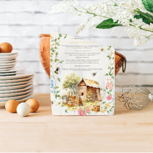 Biene Behaltend   Rustic Farm Monogram Geschirrtuch