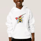 Biene bei Darts mit Dart.PNG Hoodie (Vorderseite)