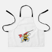 Biene bei Darts mit Dart.PNG Schürze (Vorderseite)